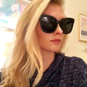 Oversized Quay Australia sunglasses black